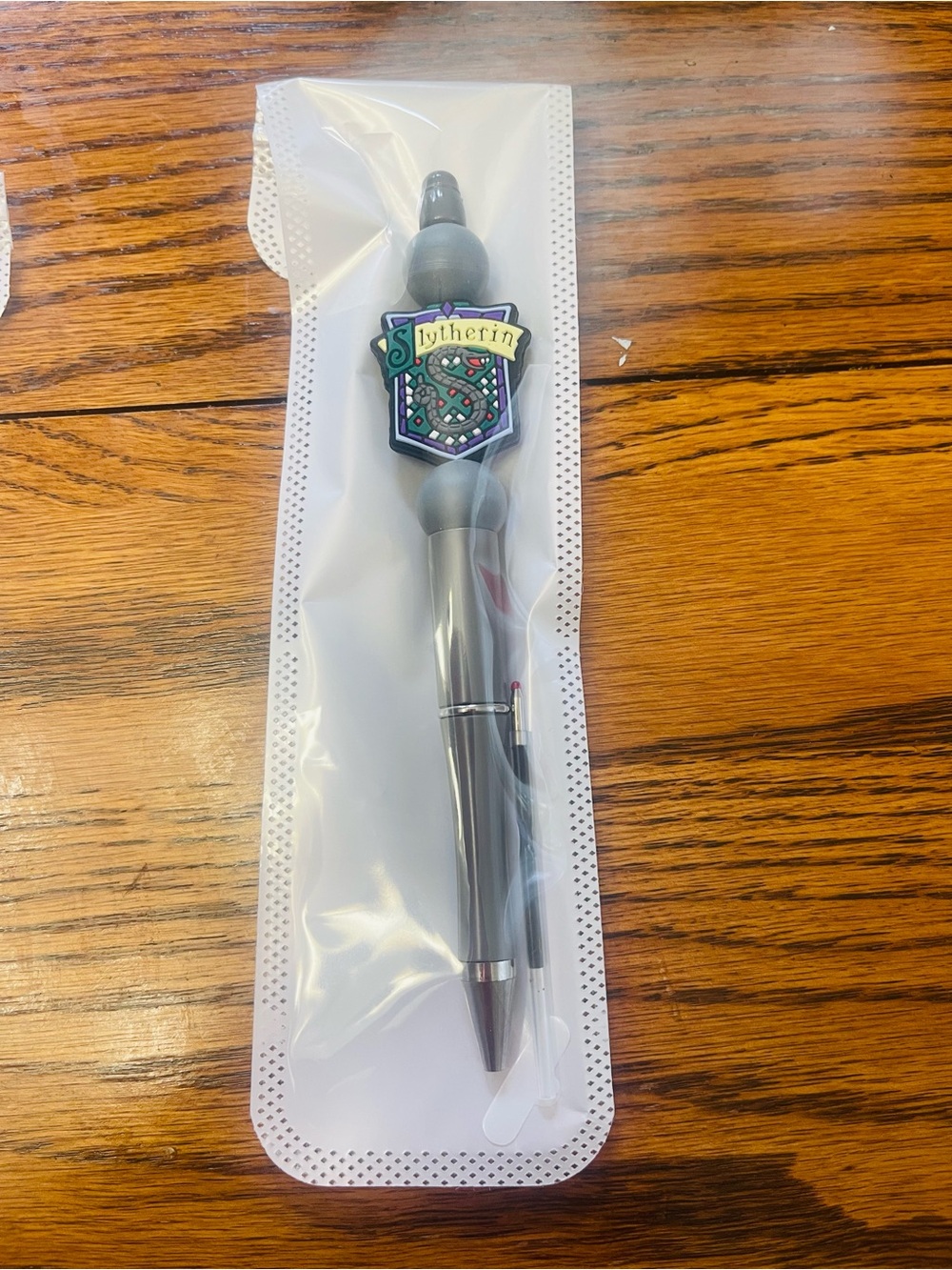 Gray Slytherin-Themed Stylus Pen - Whale and frog take all!